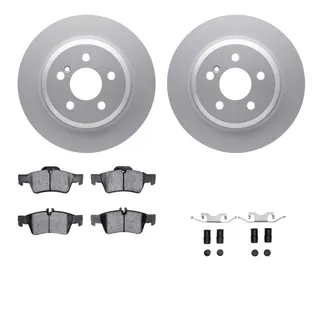 R1 Concepts WDUH1-63170 Carbon Series Brake Rotors W/ 5000 Oep Brake Pads & Hdw